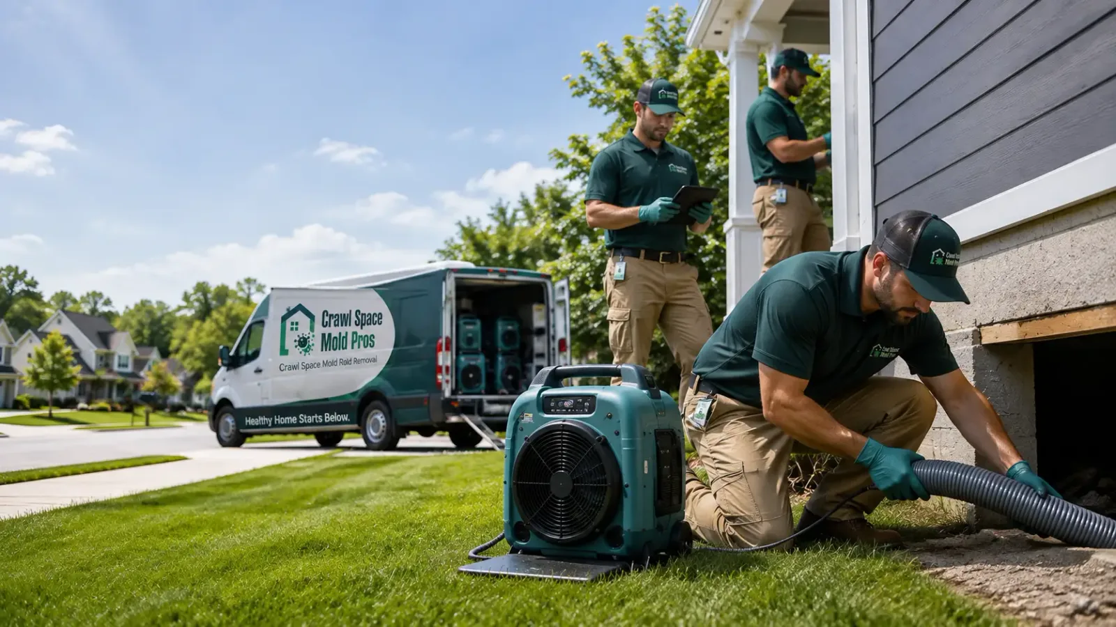 Crawl Space Mold Removal in Rives Junction, MI